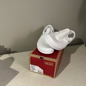Brand NEW white Vans never worn